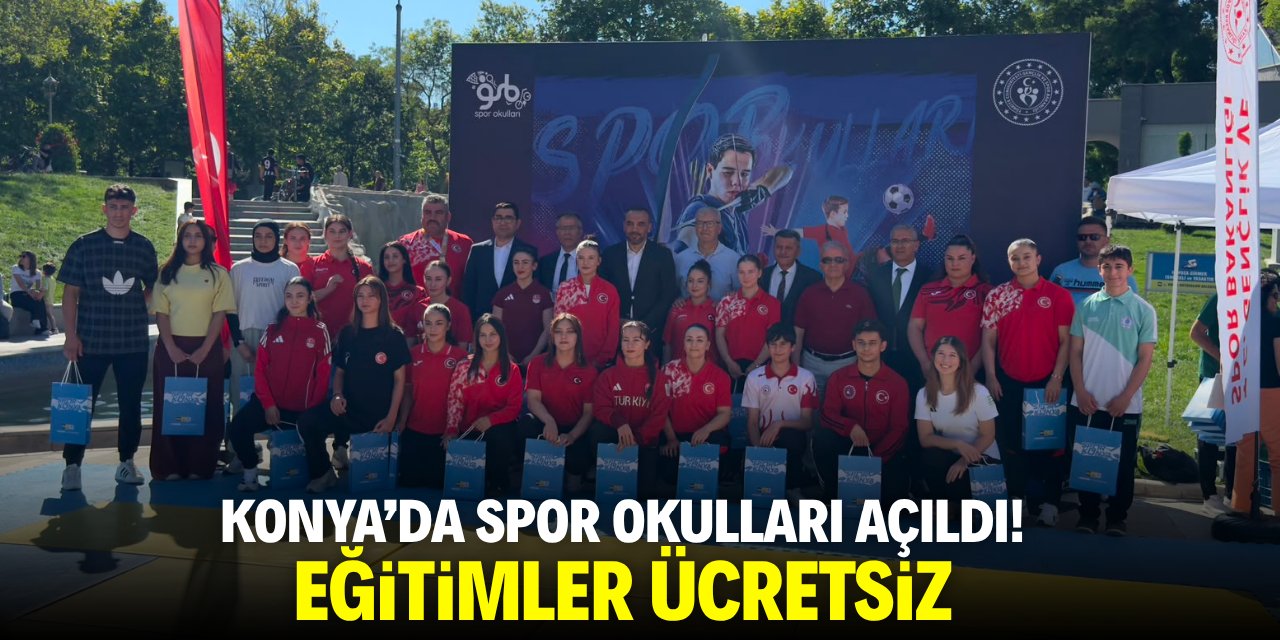 Konya'da spor okulları açıldı! Eğitimler ücretsiz