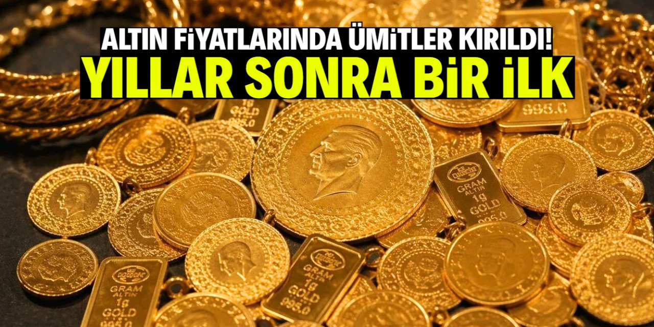 Altın fiyatlarında ümitleri kıran gelişme! Yıllar sonra ilk kez oldu