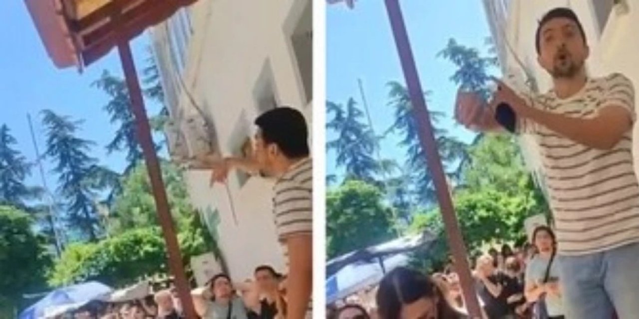 Konya'da bilet satış noktasında tepki