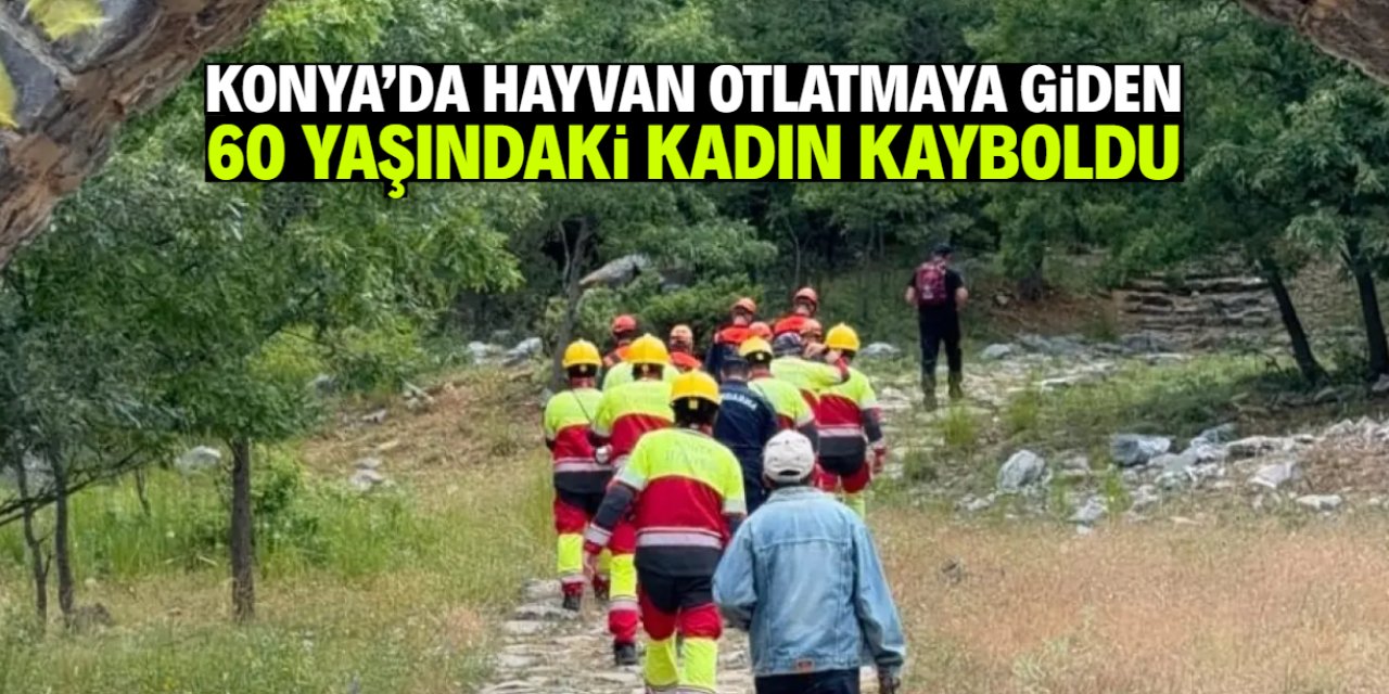 Konya'da hayvan otlatmaya giden 60 yaşındaki kadın kayboldu