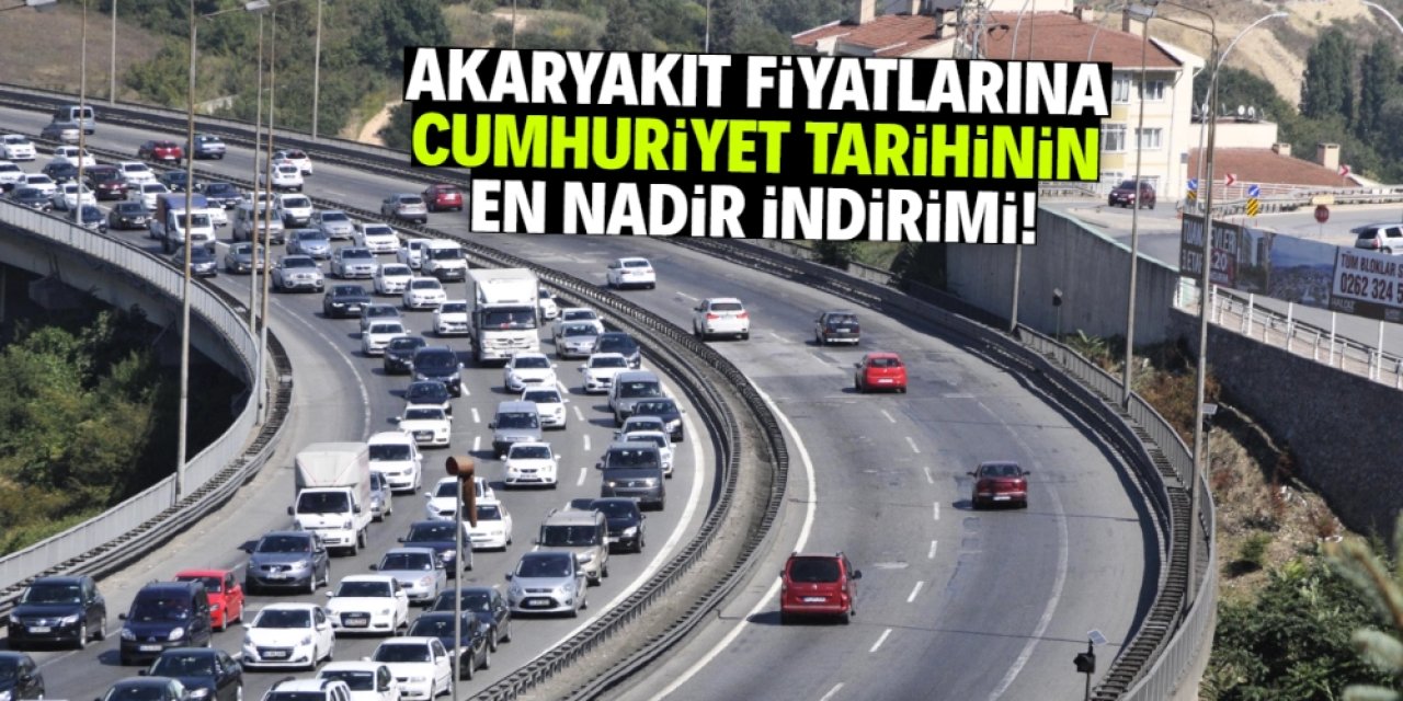 Akaryakıt fiyatlarına Cumhuriyet tarihinin en nadir indirimi yansıyacak