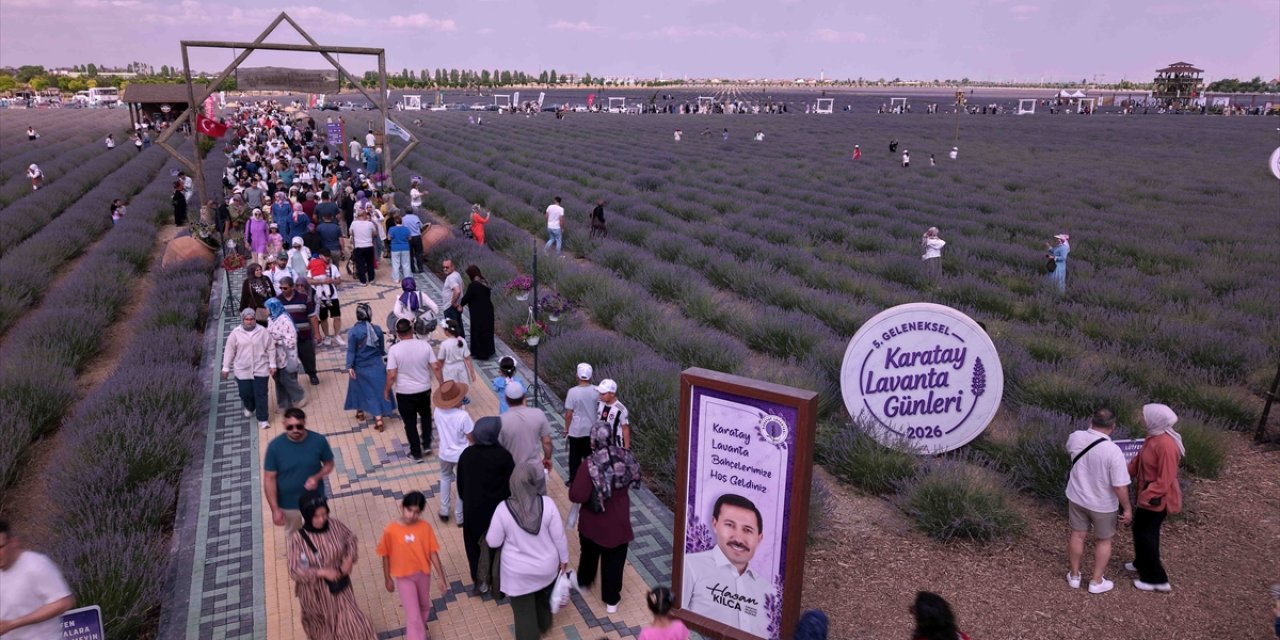 Lavanta bahçesinde festival heyecanı