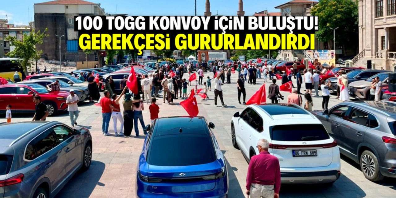 100 tane TOGG konvoy için bu şehirde buluştu! Gerekçesini duyan gururlanıyor