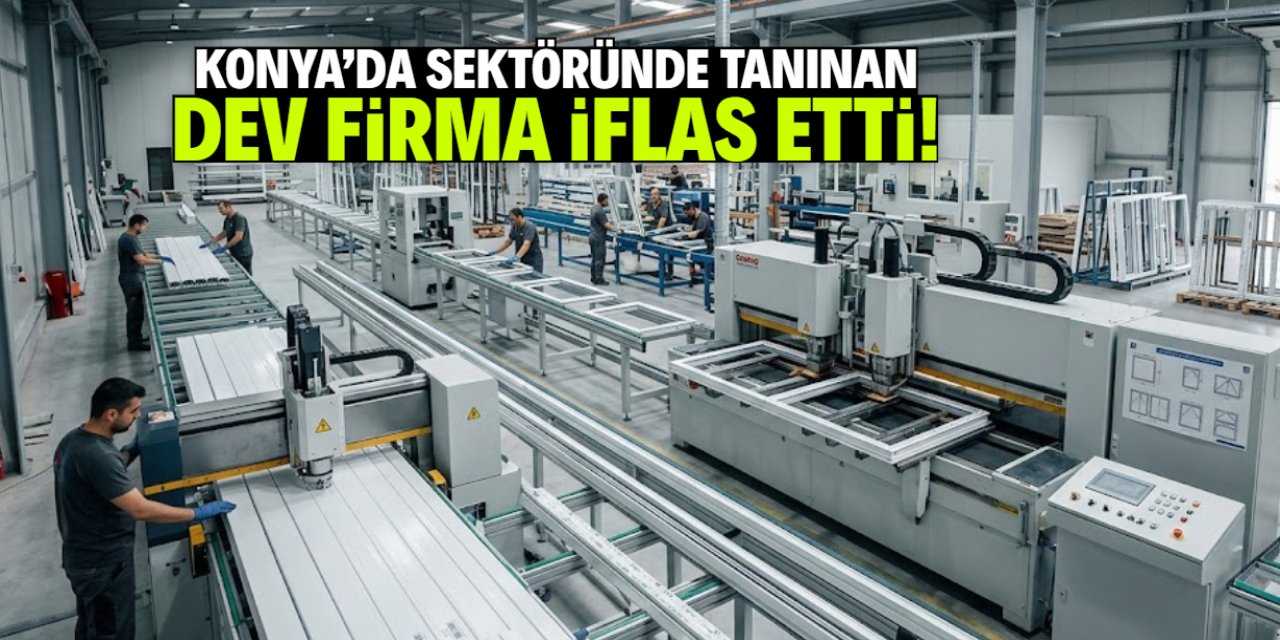 Konya'da sektöründe tanınan dev firma iflas etti! İsmi çok biliniyor