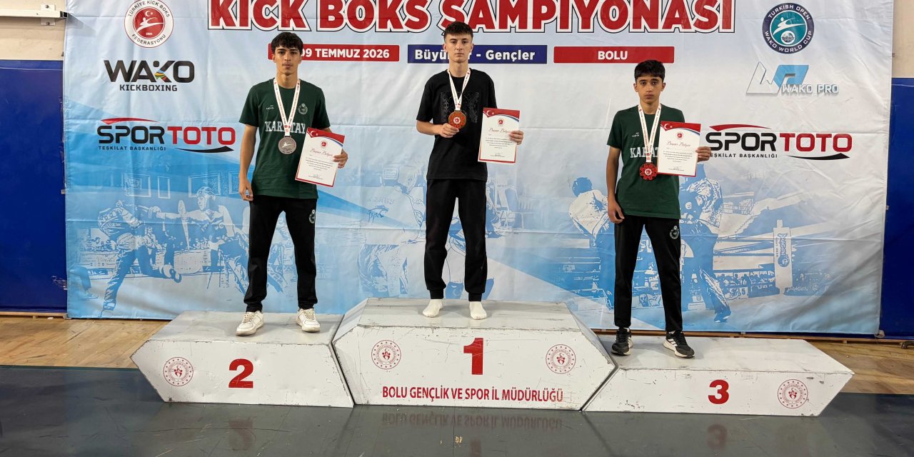 Karatay Belediyespor’dan kick boksta 2 madalya