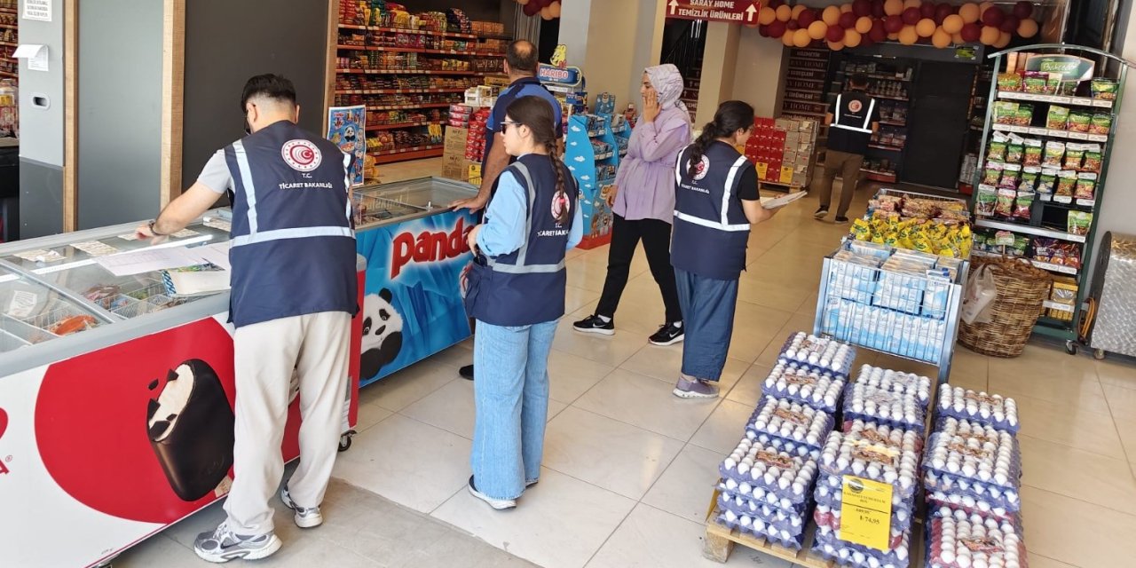 Konya'da marketlere fiyat ve etiket denetimi