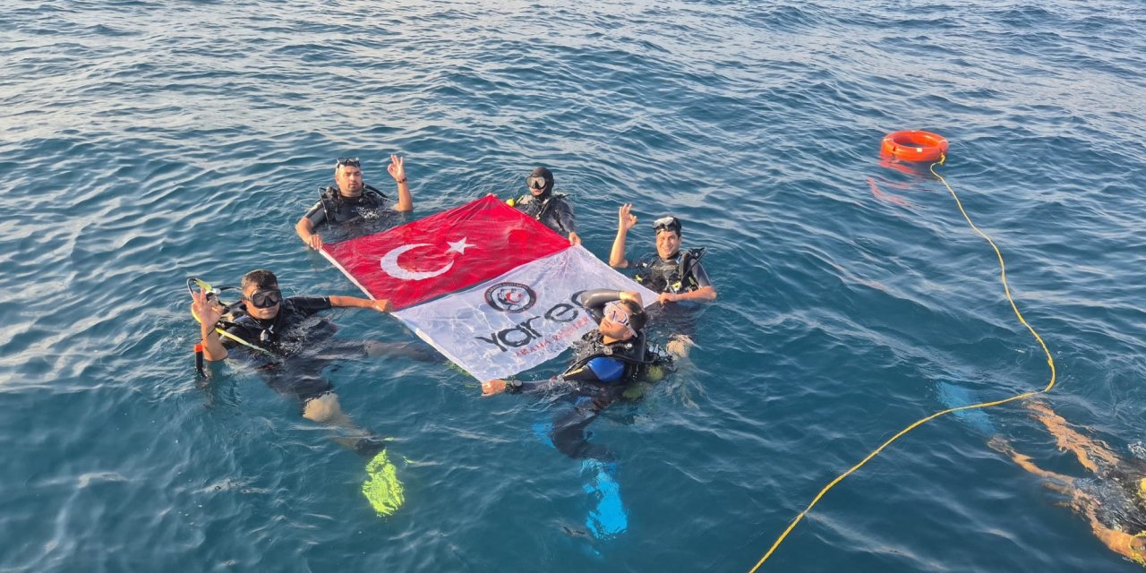 Yaren ekibi su altı eğitimleriyle dikkat çekti