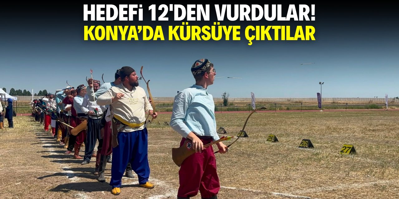 Hedefi 12'den vurdular! Konya'da kürsüye çıktılar