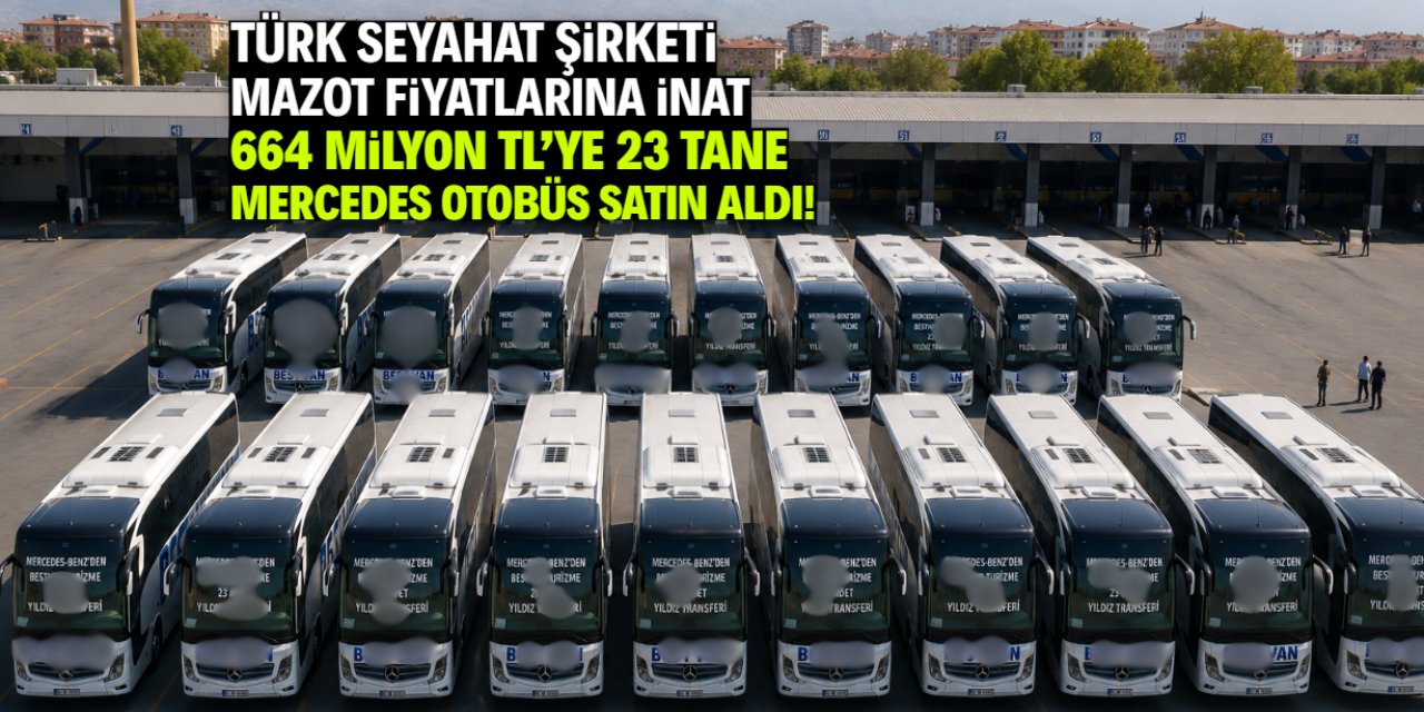 Türk seyahat şirketi 23 tane otobüs satın aldı! 664 milyon TL'lik teslimat