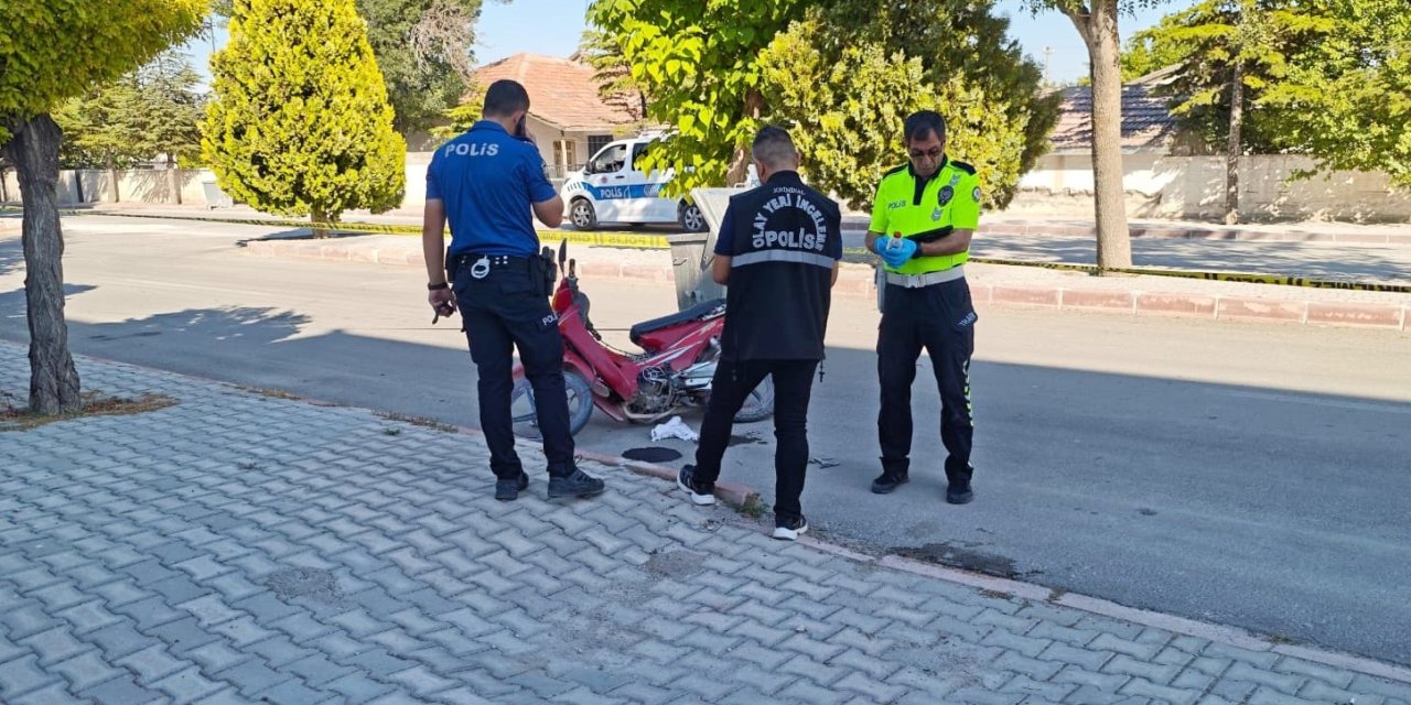 Devrilen motosikletin sürücüsü öldü