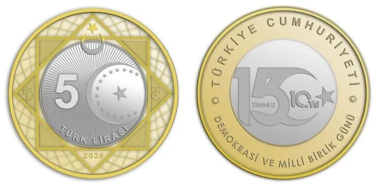 15 Temmuz'un 10. yılına özel 5 lira basıldı