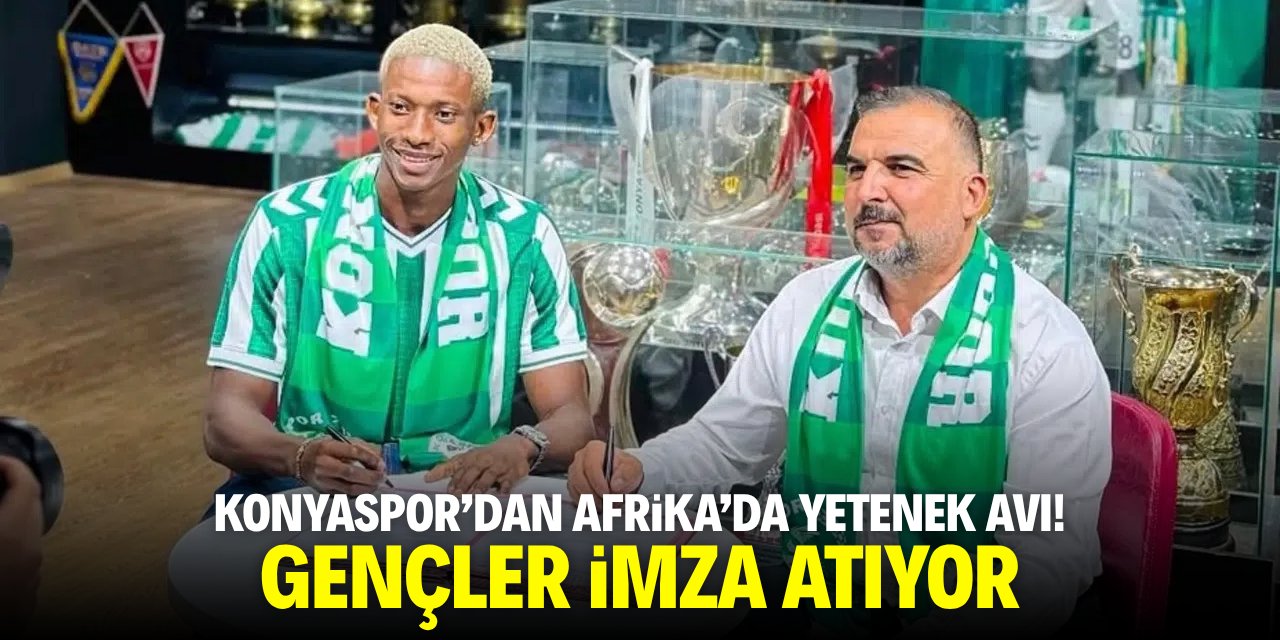Konyaspor'dan Afrika'da yetenek avı! Gençler imza atıyor