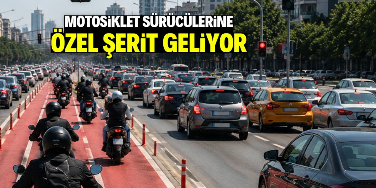 Trafikte motosiklet sürücülerine özel şerit geliyor: Yeni kural işe yarayacak mı?