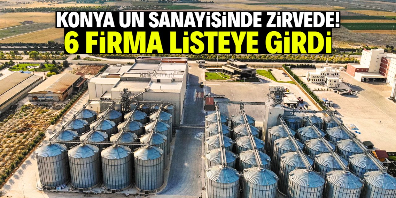 Konya un sanayisinde zirvede! 6 firma listeye girdi