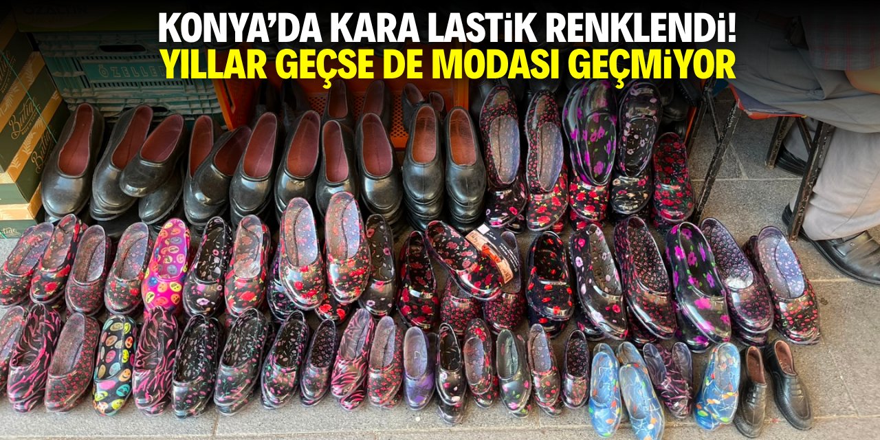 Konya'da kara lastik renklendi! Yıllar geçse de modası geçmiyor