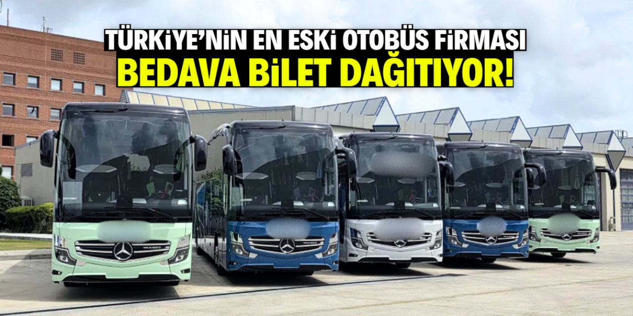 Türkiye'nin en eski otobüs firması bedava bilet dağıtıyor! 100 yıl önce kuruldu