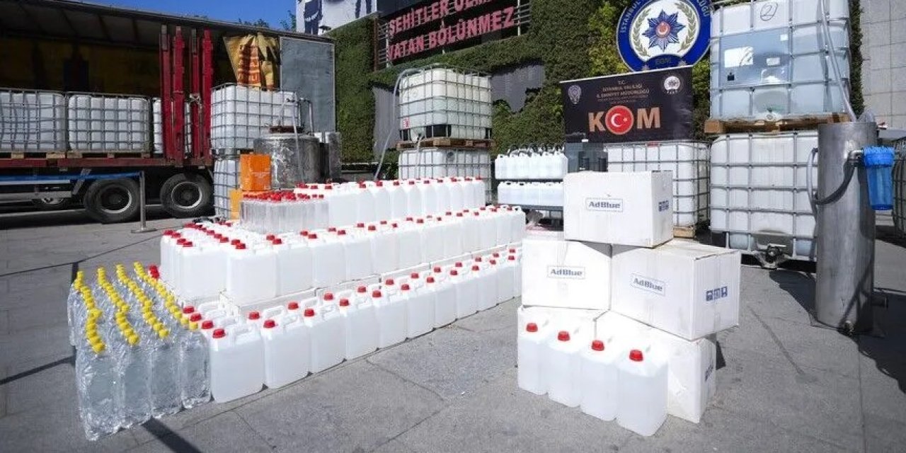 500 bin litre sahte ve kaçak içki ele geçirildi