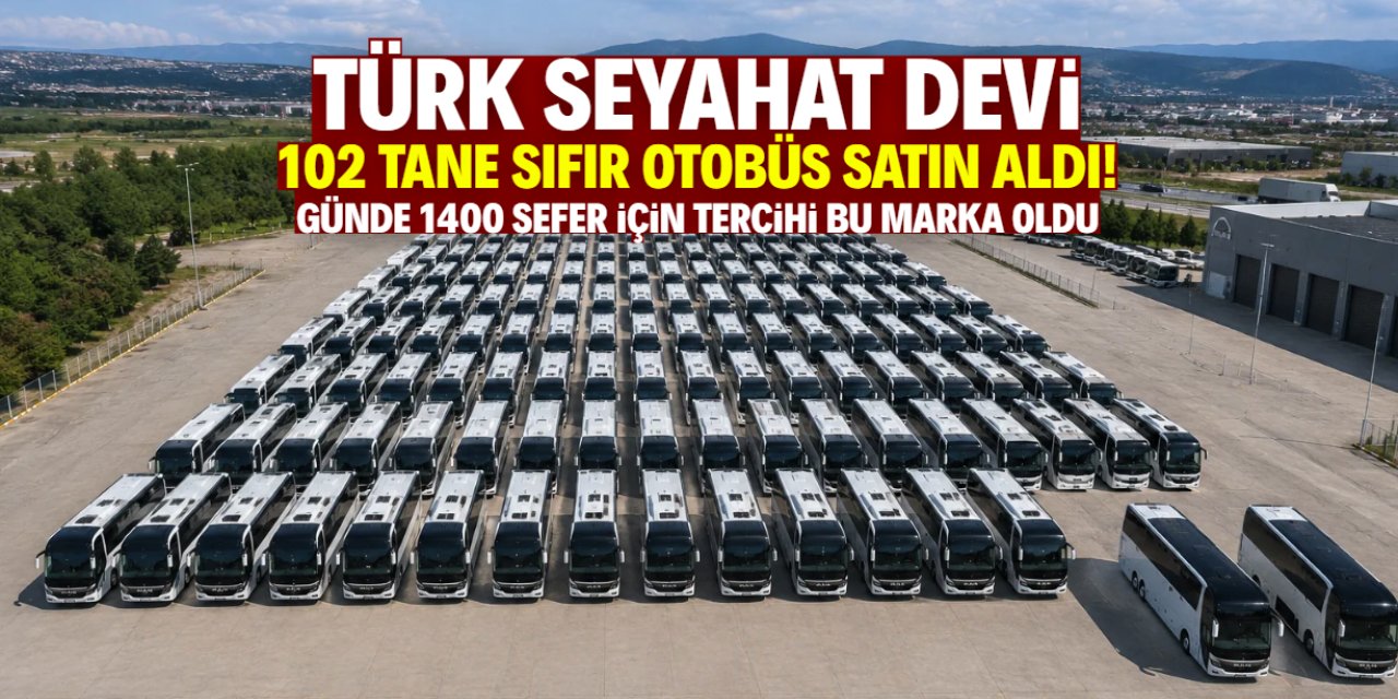 Türk seyahat firması 102 tane sıfır otobüs satın aldı! Günde 1400 sefer düzenleyecek