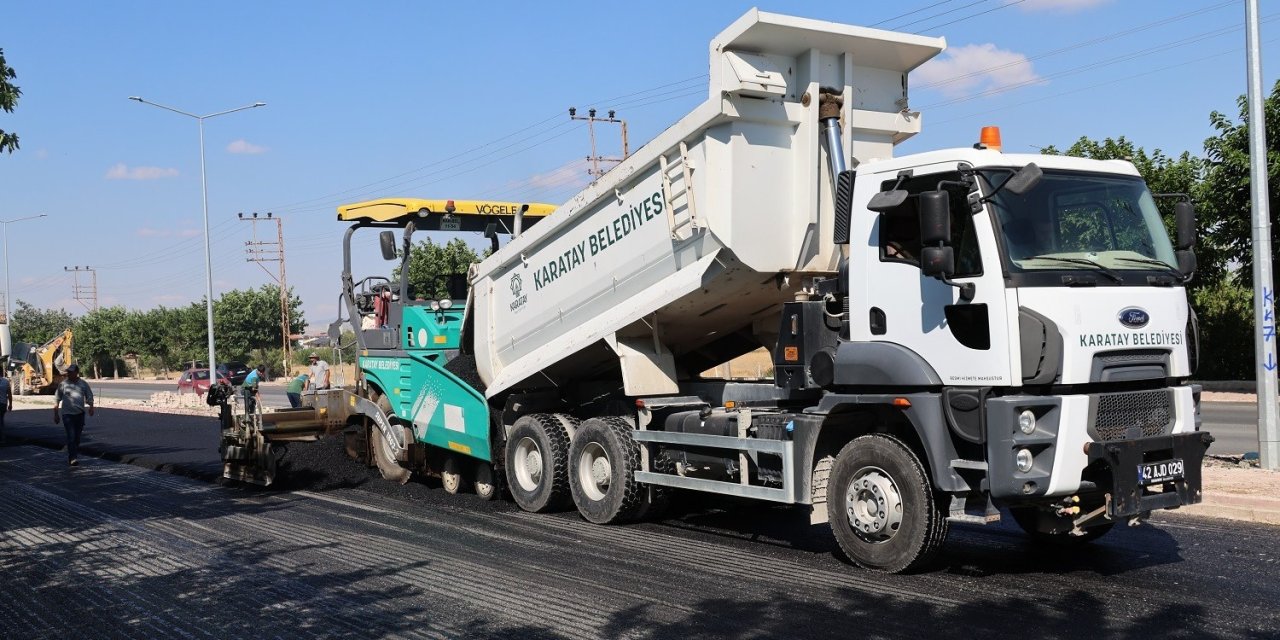 Karatay’da asfalt çalışmaları sürüyor