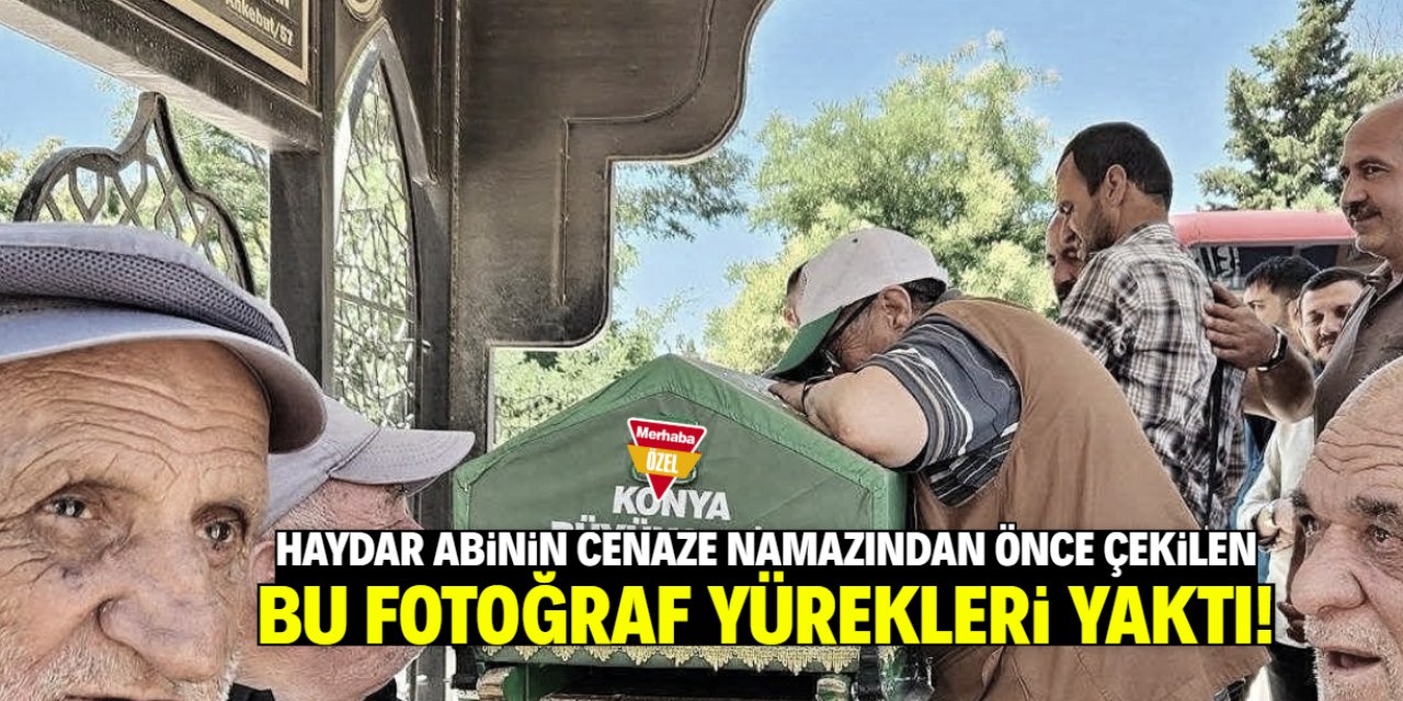 Haydar abinin cenaze namazı öncesi çekilen fotoğraf yürekleri yaktı!