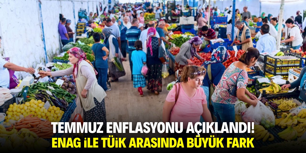 Temmuz enflasyonu açıklandı! ENAG ve TÜİK arasında büyük fark
