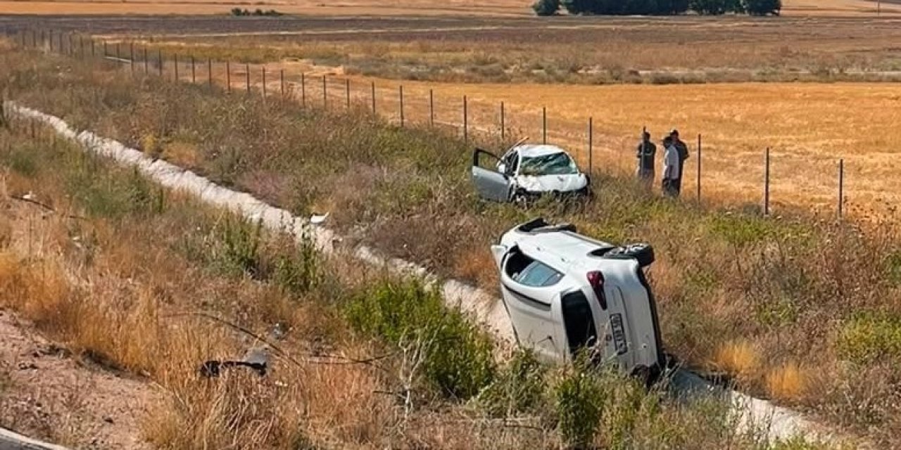 2 otomobilin çarpıştığı kazada 5 kişi yaralandı