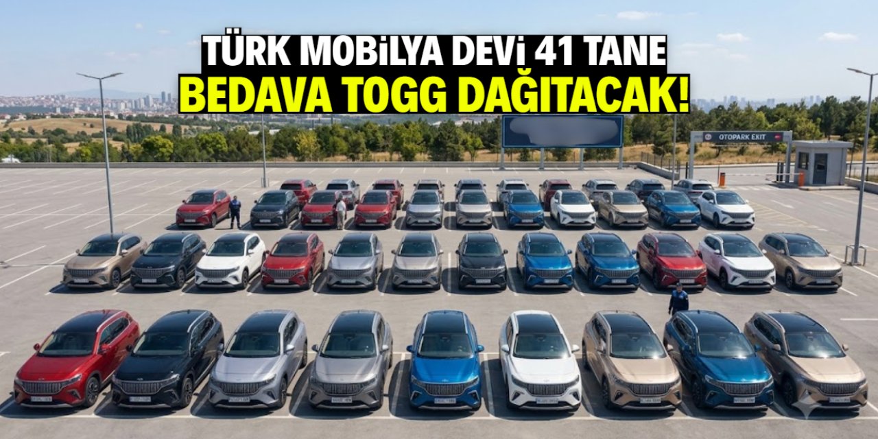 Türk mobilya devi 41 tane bedava TOGG dağıtacak! 5 bin TL şartı var
