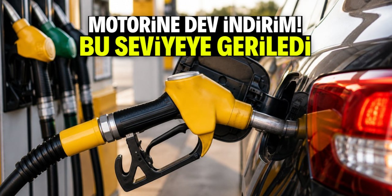 Motorine tarihi indirim geldi! Pompa fiyatı bu seviyeye geriledi
