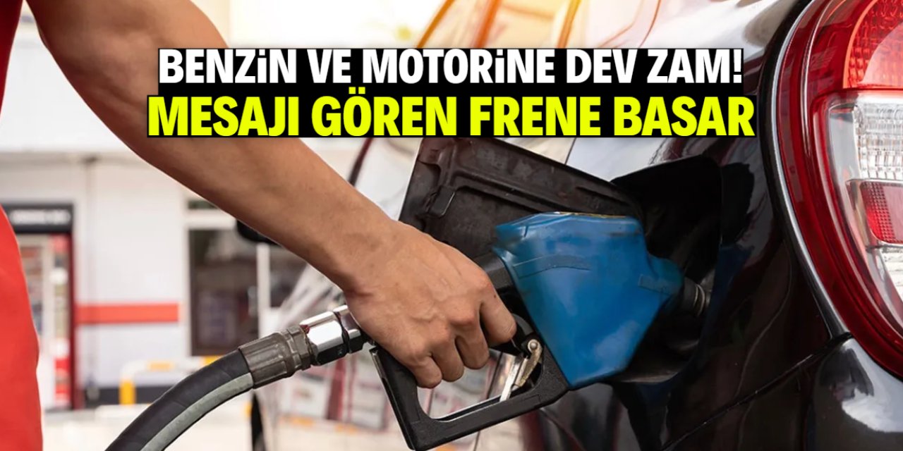 Benzin ve motorine şaşırtan zam! Mesajı gören araç sahipleri frene bastı