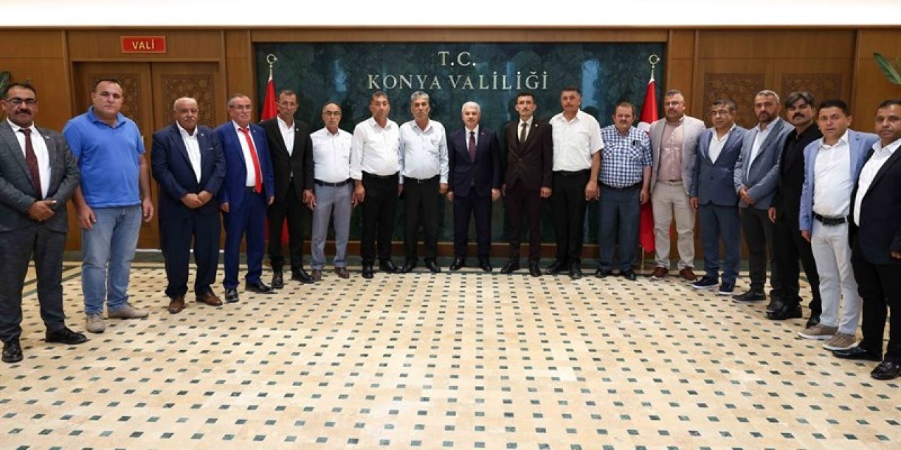 Konya Valisi Akın, muhtarlarla bir araya geldi