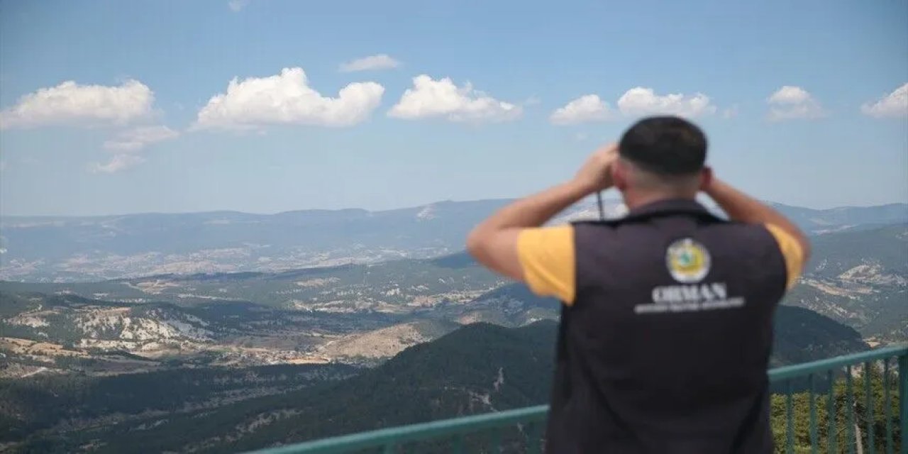656 bin hektar ormanlık alan 24 saat gözetim altında