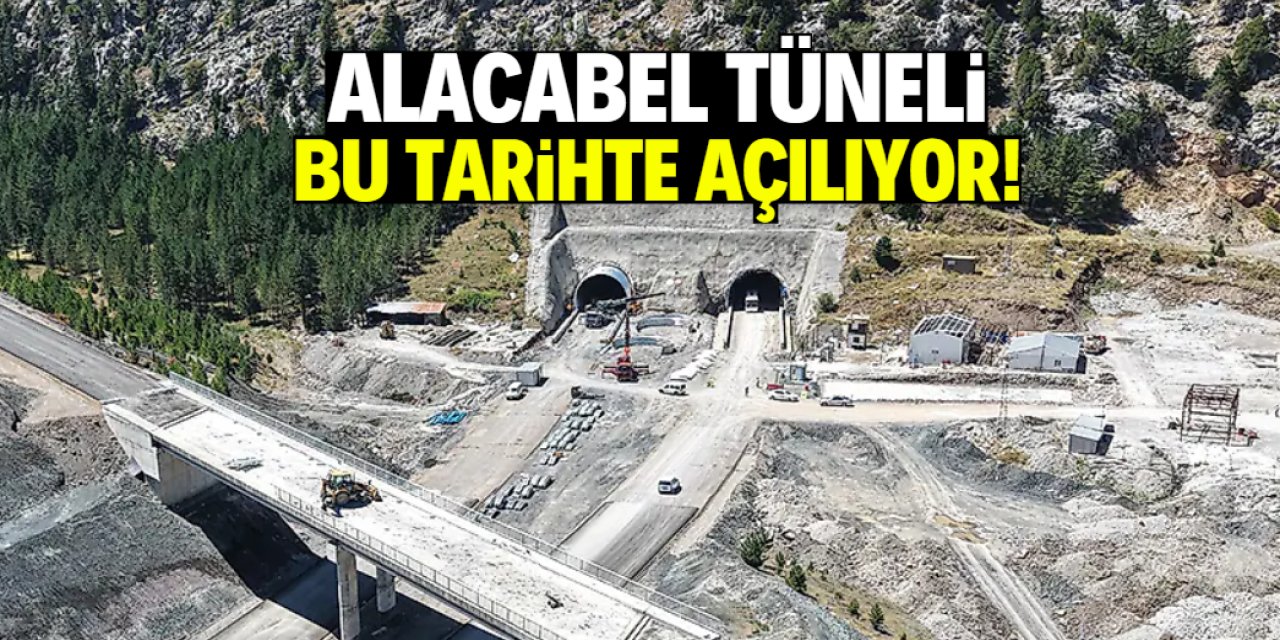 Alacabel Tüneli bu tarihte açılıyor! Kış aylarında mağduriyet bitiyor