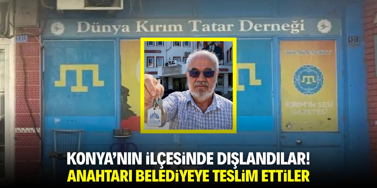 Konya'nın ilçesinde dışlandılar! Anahtarı belediyeye teslim ettiler