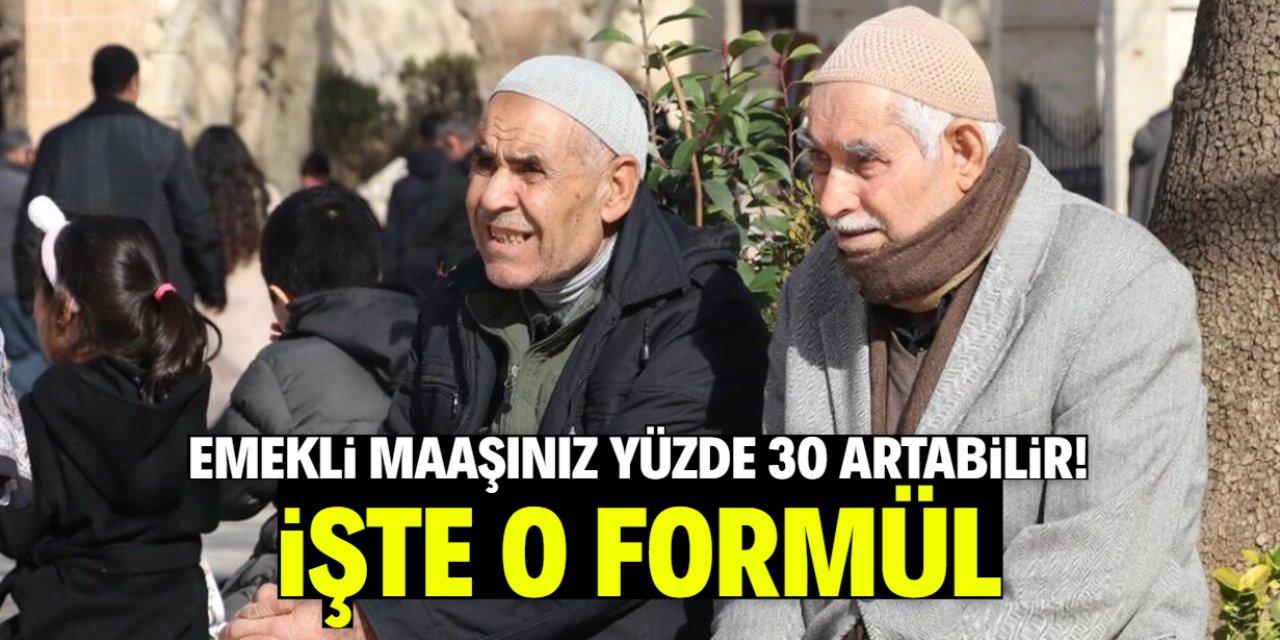 Emekli maaşınız yüzde 30 artabilir! İşte o formül