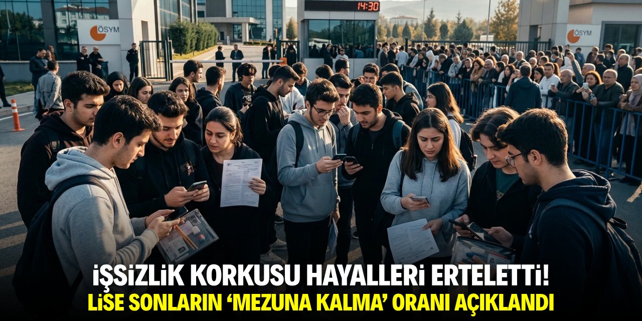 İşsizlik korkusu hayalleri erteletti! Lise sonların 'mezuna kalma' oranı açıklandı