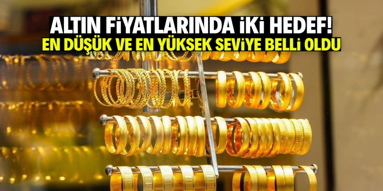 Altın fiyatlarında iki hedef var! İşte en düşük ve en yüksek seviye
