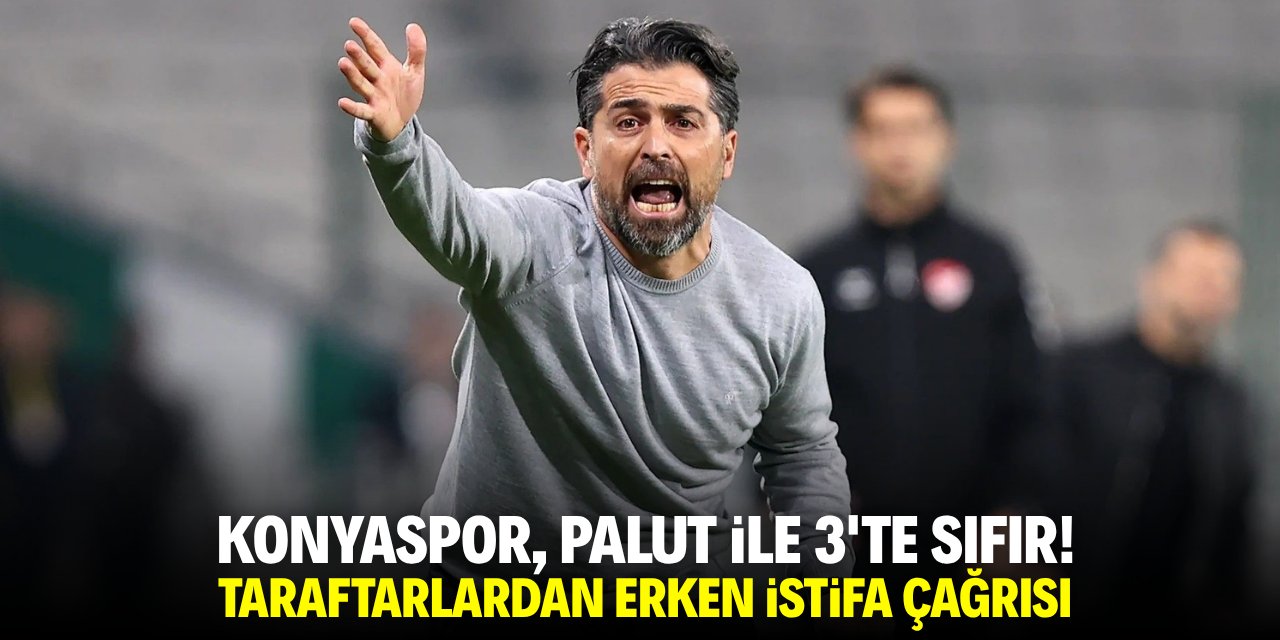 Konyaspor, İlhan Palut ile 3’te sıfır! Taraftarlardan erken istifa sesleri