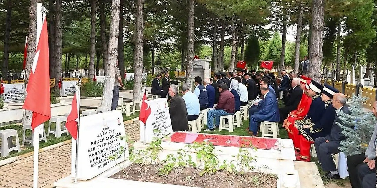 Seydişehir'de şehit mezarları ziyaret edildi