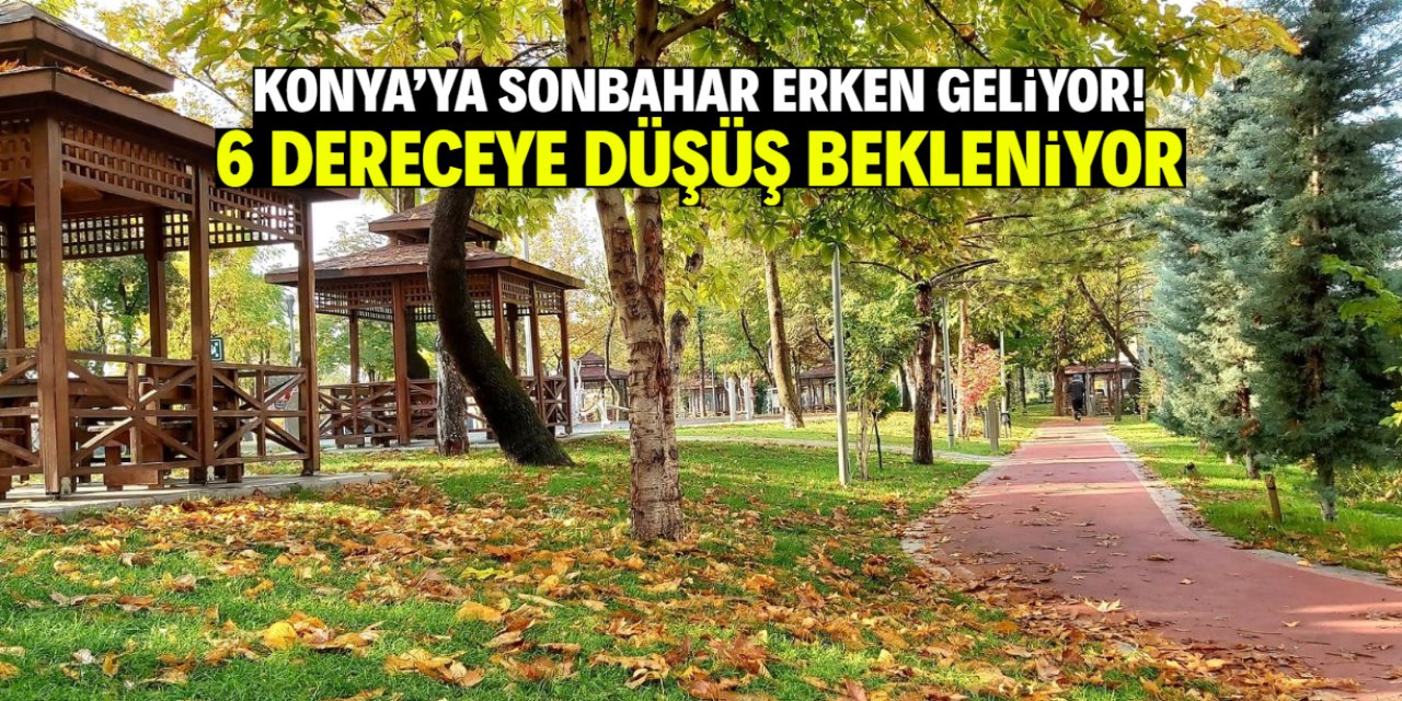 Konya'ya sonbahar erken geliyor! Bu tarihte 6 derece bekleniyor