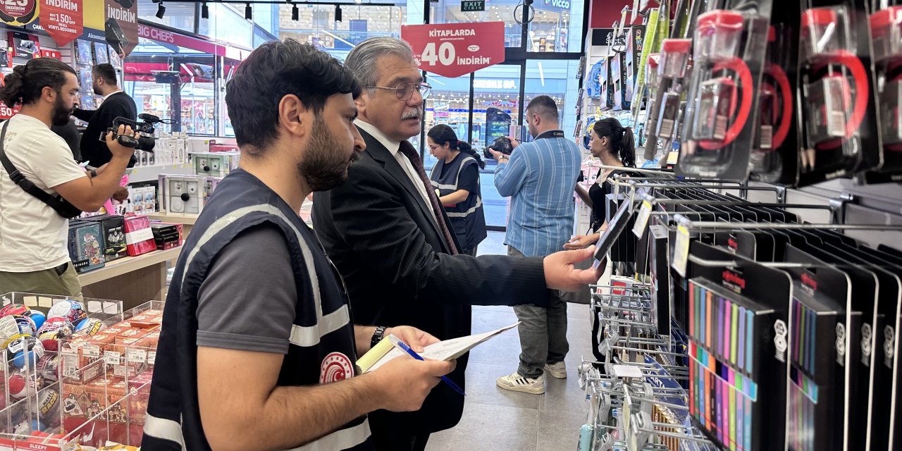 Konya'da kırtasiyeler denetleniyor