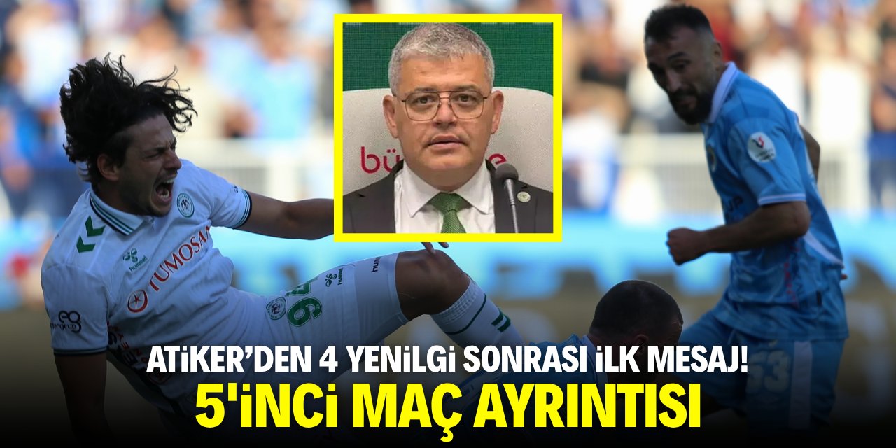 Konyaspor Başkanı Akiter'den 4 yenilgi sonrası ilk mesaj! 5'inci maç ayrıntısı
