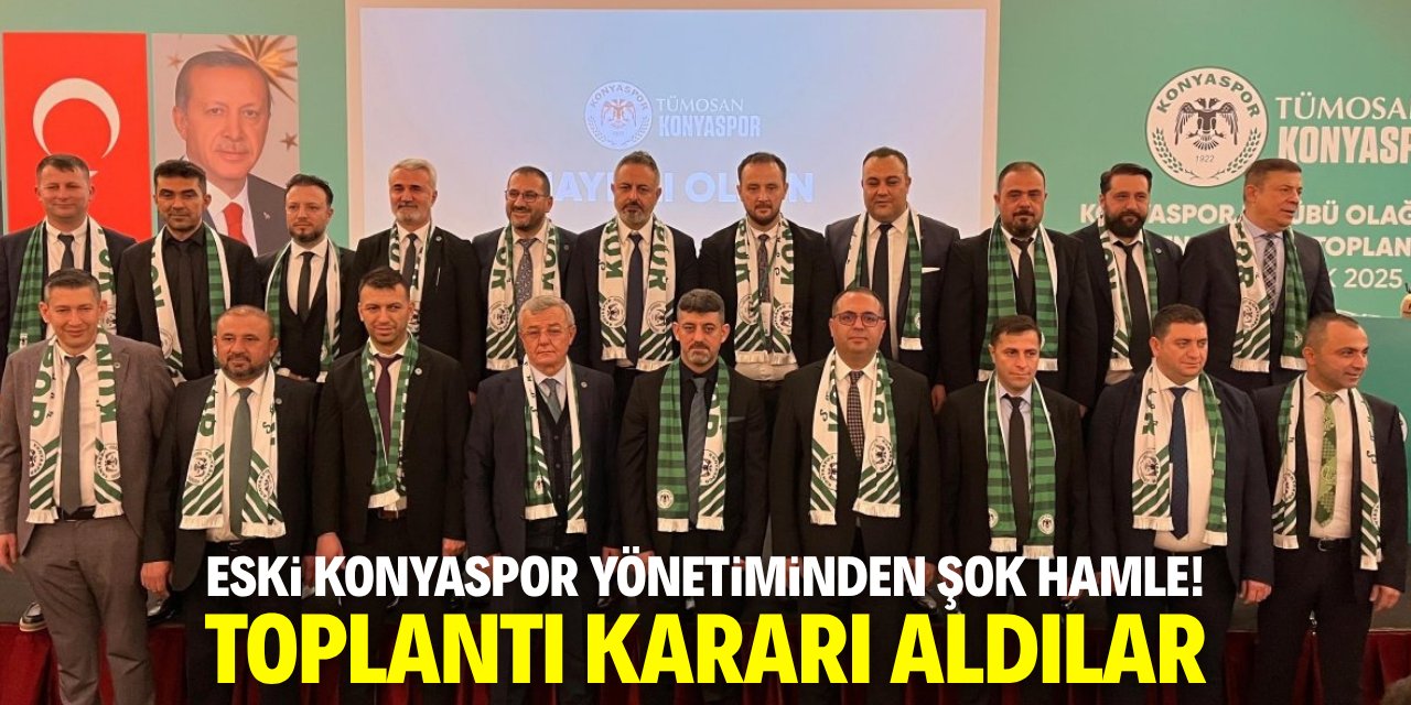 Eski Konyaspor yönetiminden şok hamle! Toplantı kararı aldılar