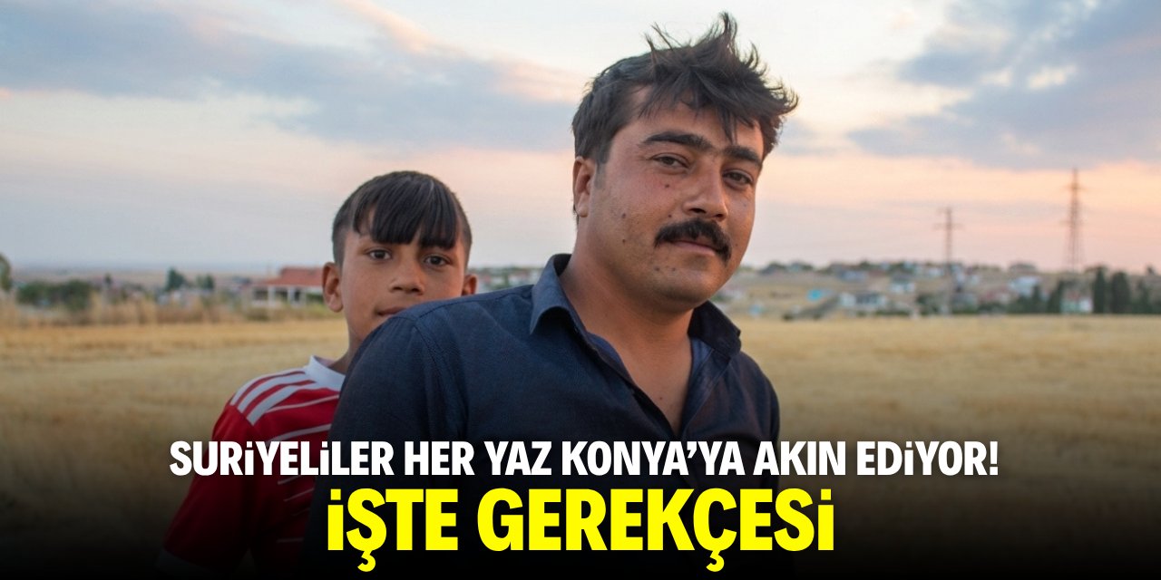 Suriyeliler her yaz Konya'ya akın ediyor! İşte gerekçesi