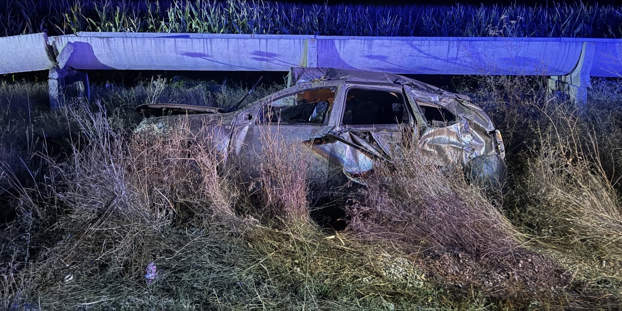 Takla atan otomobilin sürücüsü öldü