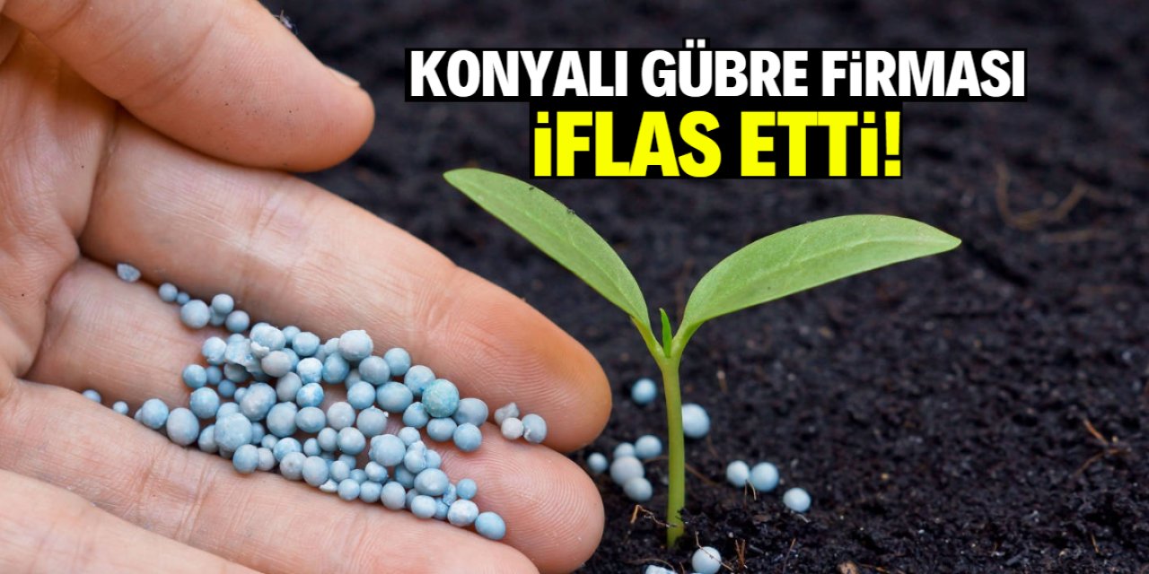 Konyalı gübre firması ekonomik krizle boğuşuyordu! İflas etti