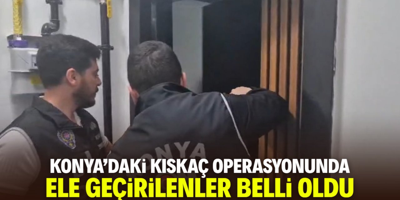 Konya'da kıskaç operasyonu düzenlendi! Yüzlerce silah ele geçirildi