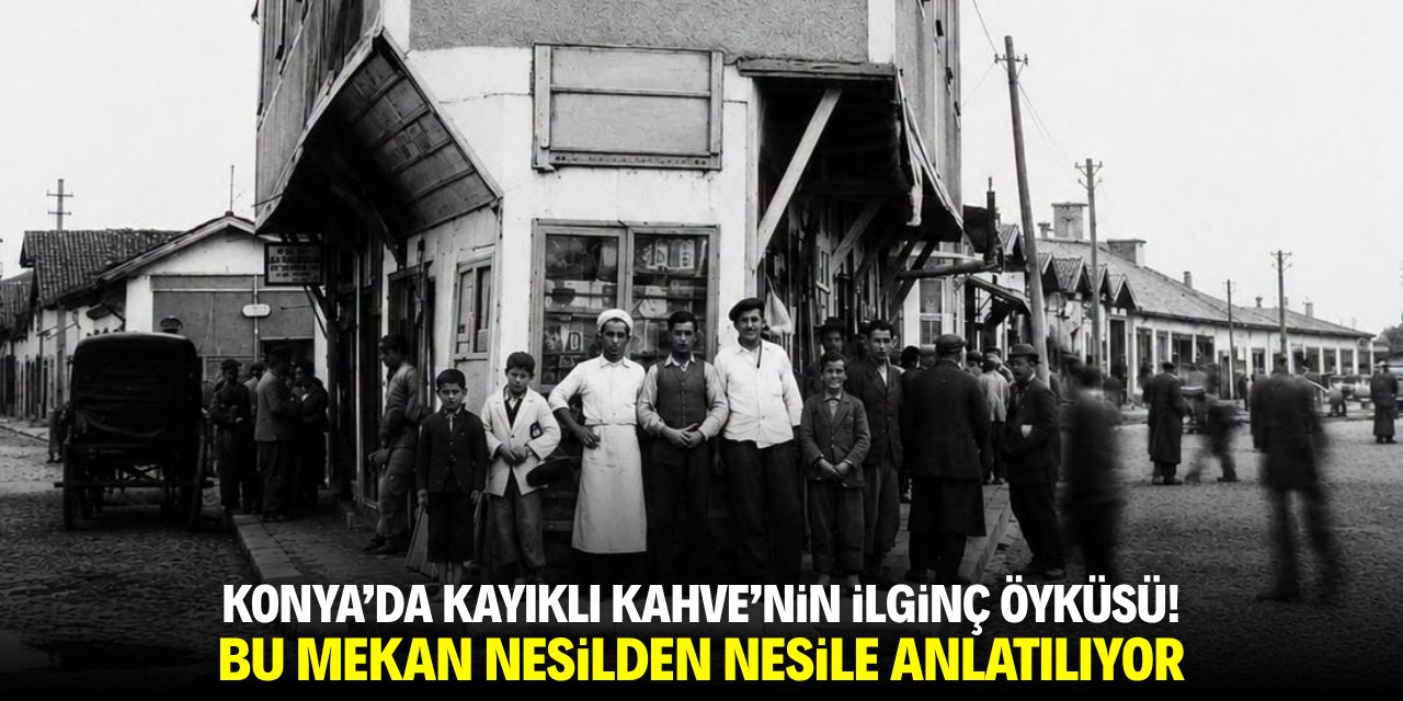 Konya'da Kayıklı Kahve'nin ilginç öyküsü! Bu mekan nesilden nesile anlatılıyor
