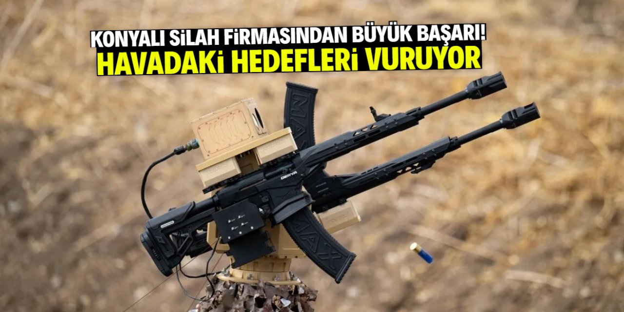 Konyalı silah firmasından büyük başarı! Havadaki hedefleri anında vuruyor