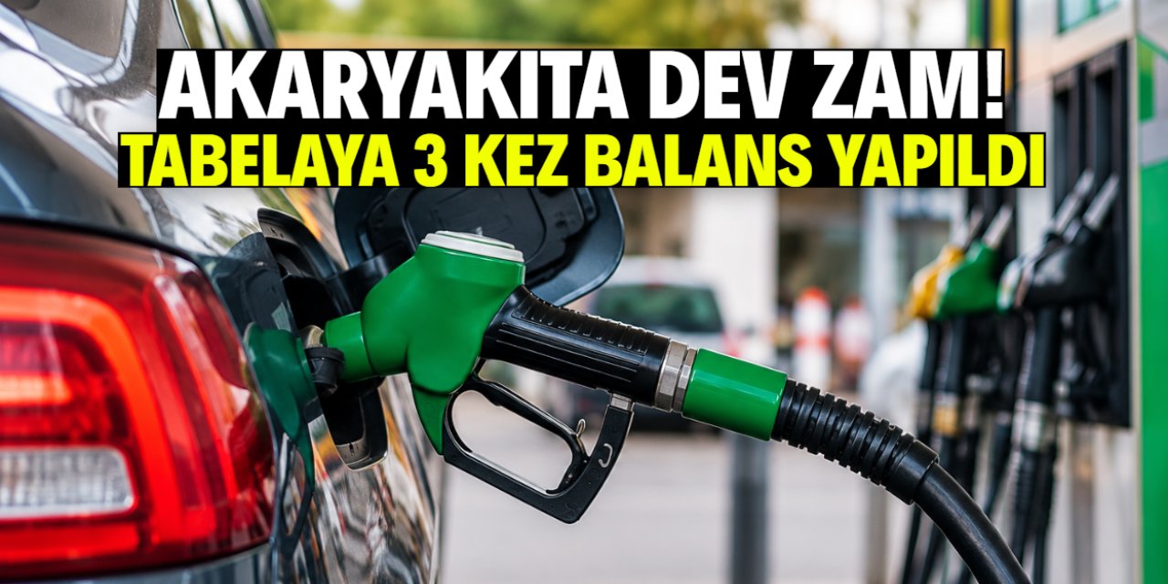Akaryakıta dev zam! Tabelaya 3 kez balans yapıldı