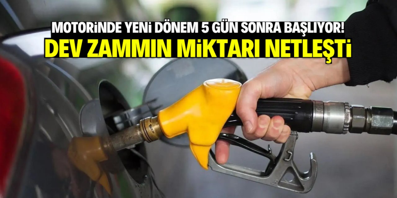 Motorin fiyatlarında yeni döneme 5 gün kaldı! Büyük zammın miktarı belli oldu